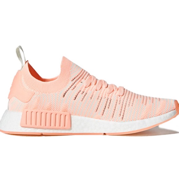 Adidas women’s NMD_R1 STLT Primeknit 'Clear Orange' AQ11 size 7 - Picture 3 of 12